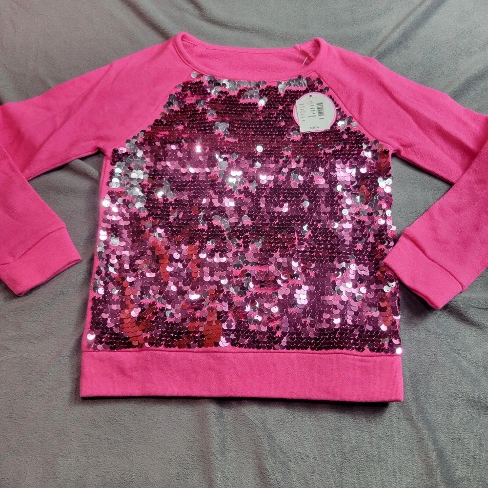 Justice Crop Top Girls 6 Shirt Burnout‎ Pink White Heathered Short Sleeve Tee 7